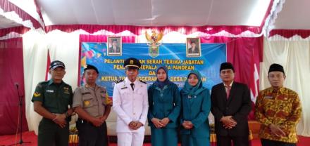 PELANTIKAN DAN SERAH TERIMA JABATAN PENJABAT KEPALA DESA PANDEAN DAN  KETUA TIM PENGGERAK PKK DESA P