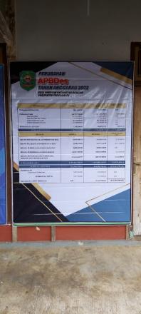 PERUBAHAN APBDES TA. 2022
