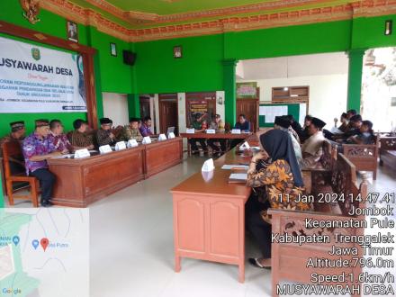 Musdes Dalam Rangka Laporan Pertanggungjawaban Realisasi APBDes Tahun Anggaran 2023