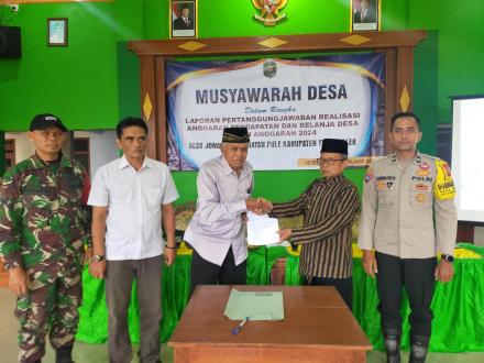 Musyawarah Desa Laporan Pertanggungjawaban Realisasi APBDes 2024